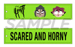 The Hunt : Scared and Horny Jet Tag Keychain