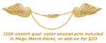 Avialae Enamel Collar Wing Pins
