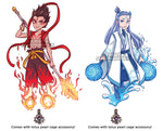 Nezha + Aobing Keychains