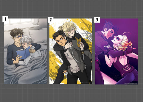 Yuri!! on Ice Prints - Victuuri and Otayuri