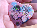 Yuri on Ice Heart Buttons - Victuuri & Otayuri