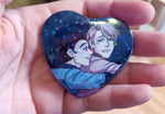 Yuri on Ice Heart Buttons - Victuuri & Otayuri