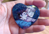 Yuri on Ice Heart Buttons - Victuuri & Otayuri