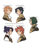 Fire Emblem 3 Houses Enamel Pins