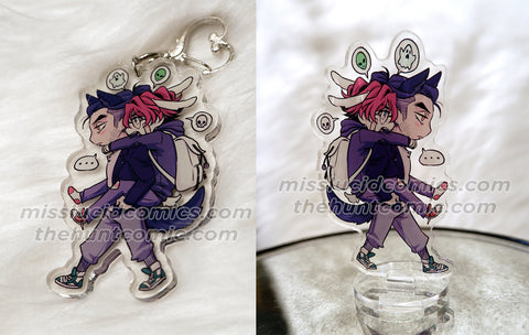The Hunt Piggyback Ride Standee and Keychain